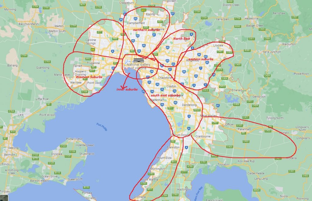 Melbourne - Map